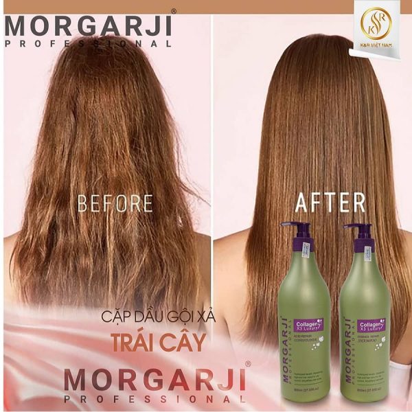 Dầu gội hoa quả Morgarji 800ml - Ảnh 2